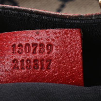 Gucci Monogram Small AbbeyTote Navy Red 9 of 9