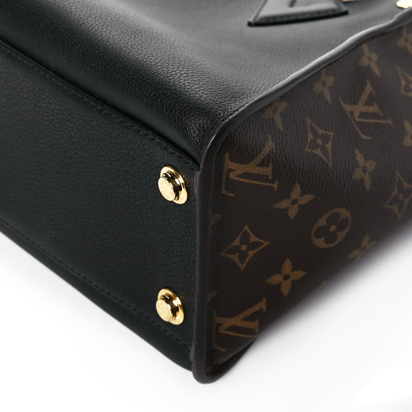 Calfskin Monogram On My Side Black