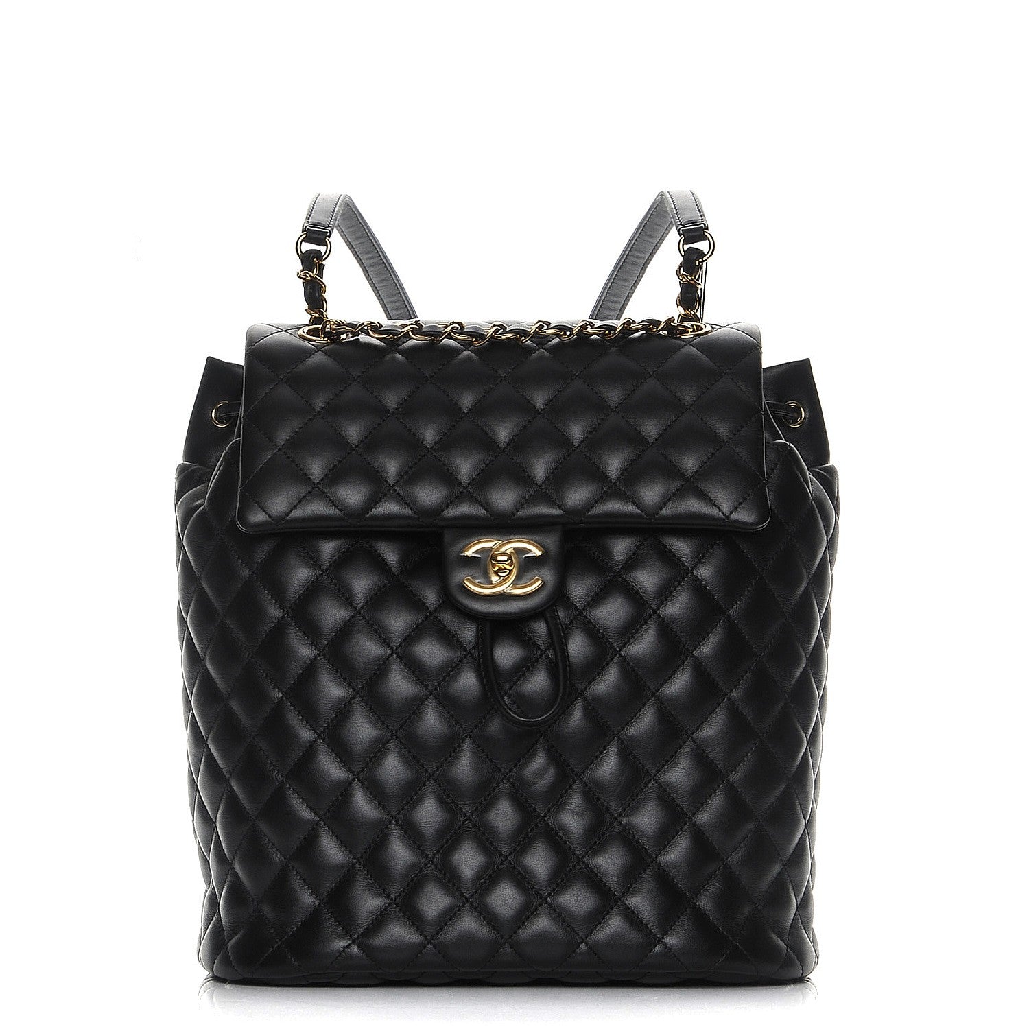 Chanel Lambskin Quilted Large Urban Spirit Backpack Black 1 of 8