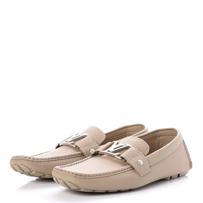 Louis Vuitton Mens Calfskin Monte Carlo Moccasin Loafers 8 Beige 3 of 8