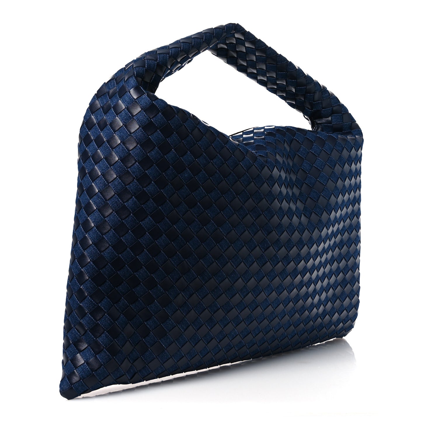 Denim Nappa Intrecciato Large Hop Abyss Indigo
