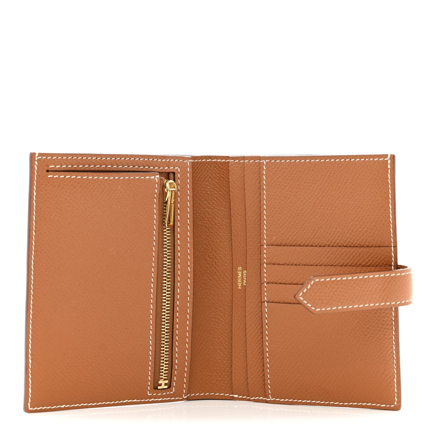 Epsom Bearn Compact Wallet Gold