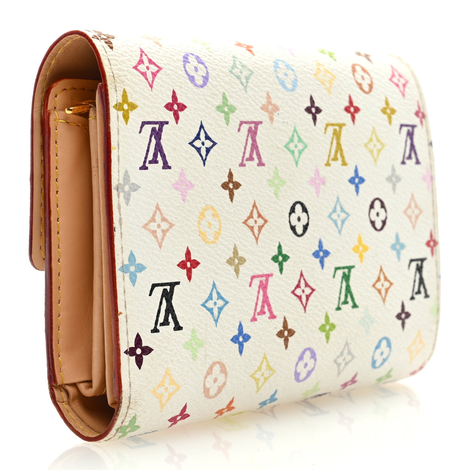 Louis Vuitton Monogram Multicolor Alexandra Wallet White 3 of 6