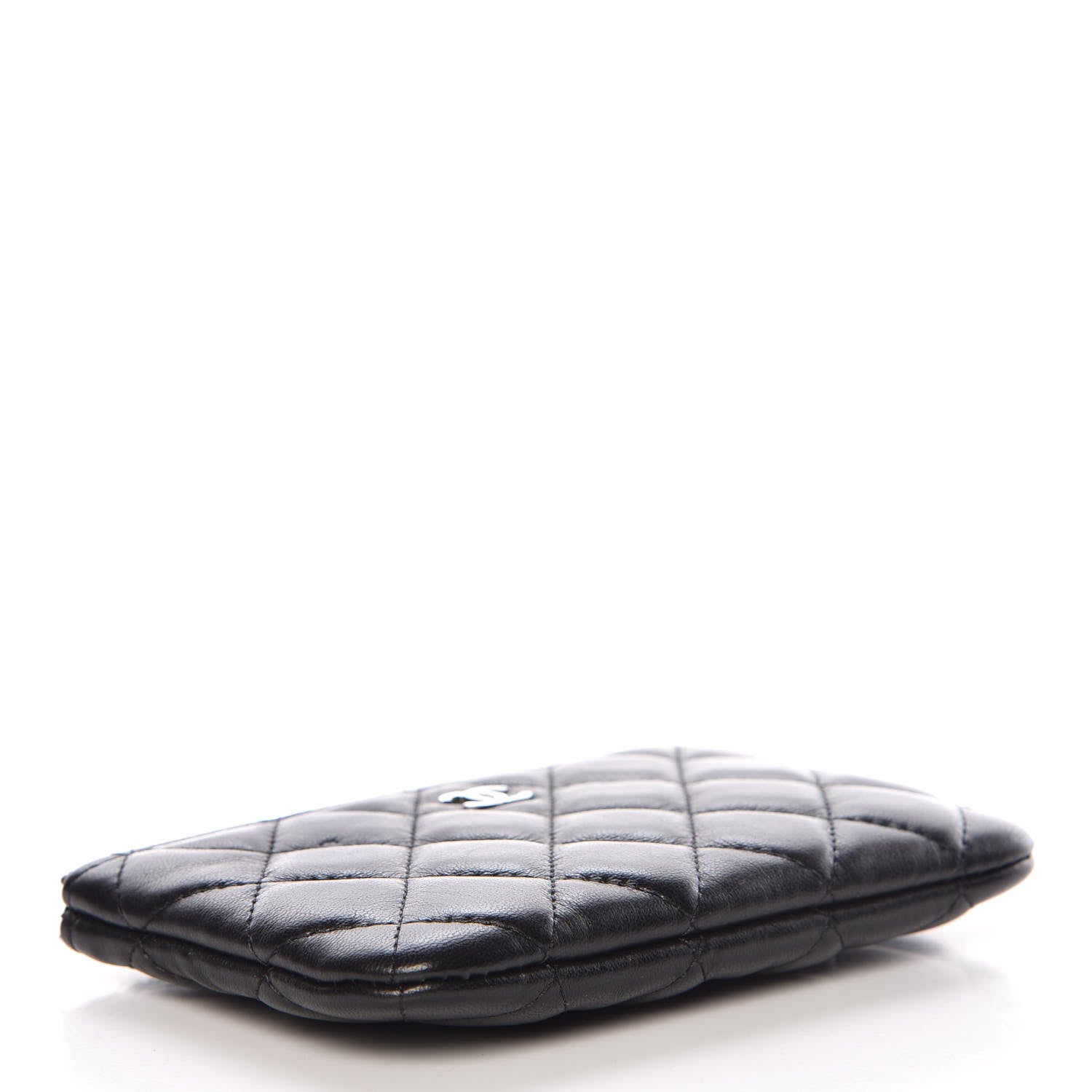 Chanel Lambskin Quilted Small Cosmetic Case Black 4 of 8