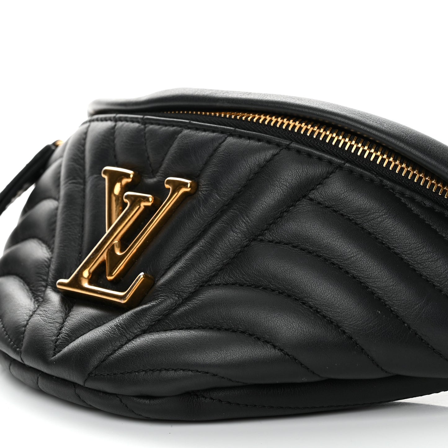Calfskin Quilted New Wave Bumbag Black