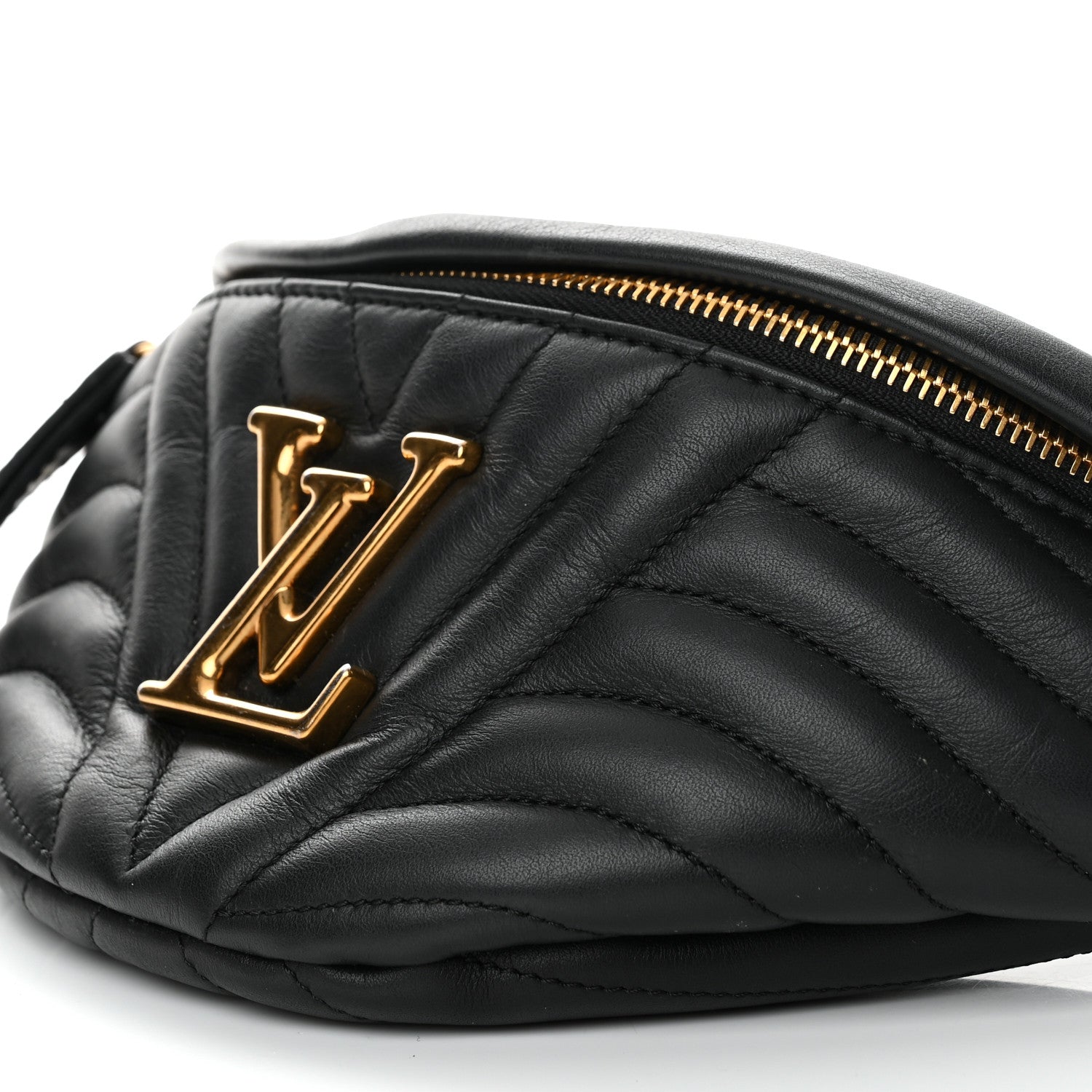 Louis Vuitton Calfskin Quilted New Wave Bumbag Black 8 of 8