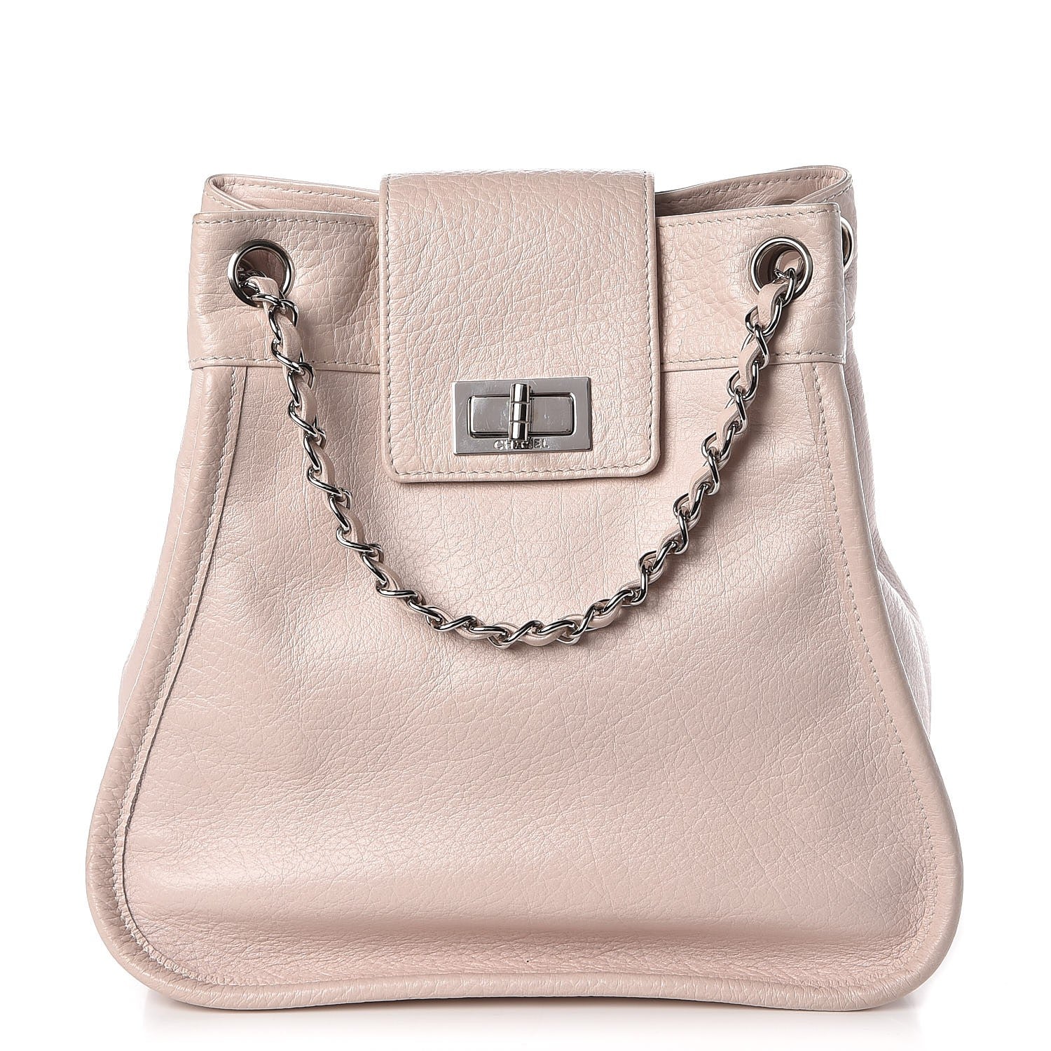 Chanel Grained Calfskin Mademoiselle Accordion Flap Light Pink 1 of 7