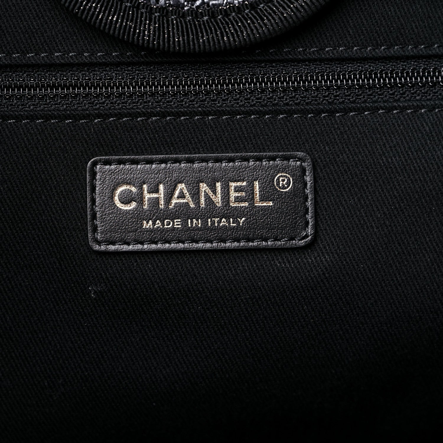 Chanel Lurex Boucle Medium Deauville Tote Black 5 of 8