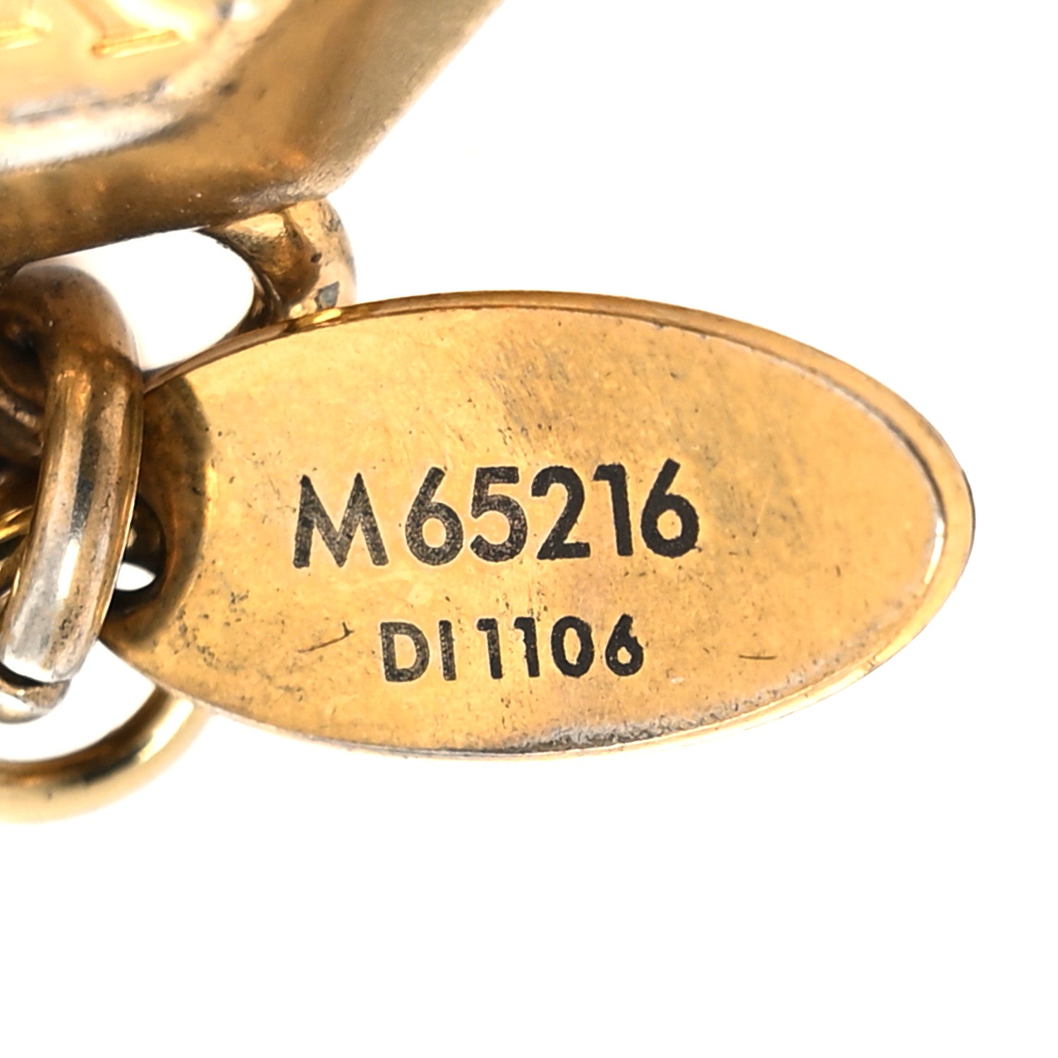 Louis Vuitton Metal LV Facettes Bag Charm Key Holder Gold 4 of 6