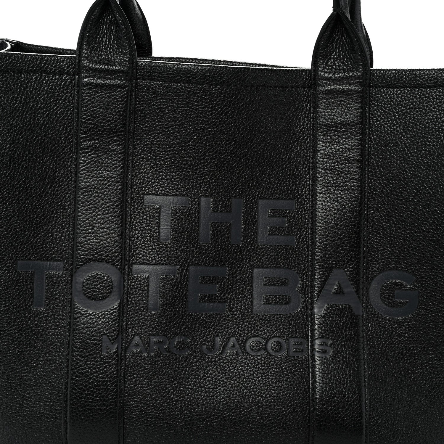 Marc Jacobs Grained Calfskin Large The Tote Bag Black 7 of 11