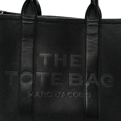 Marc Jacobs Grained Calfskin Large The Tote Bag Black 7 of 11