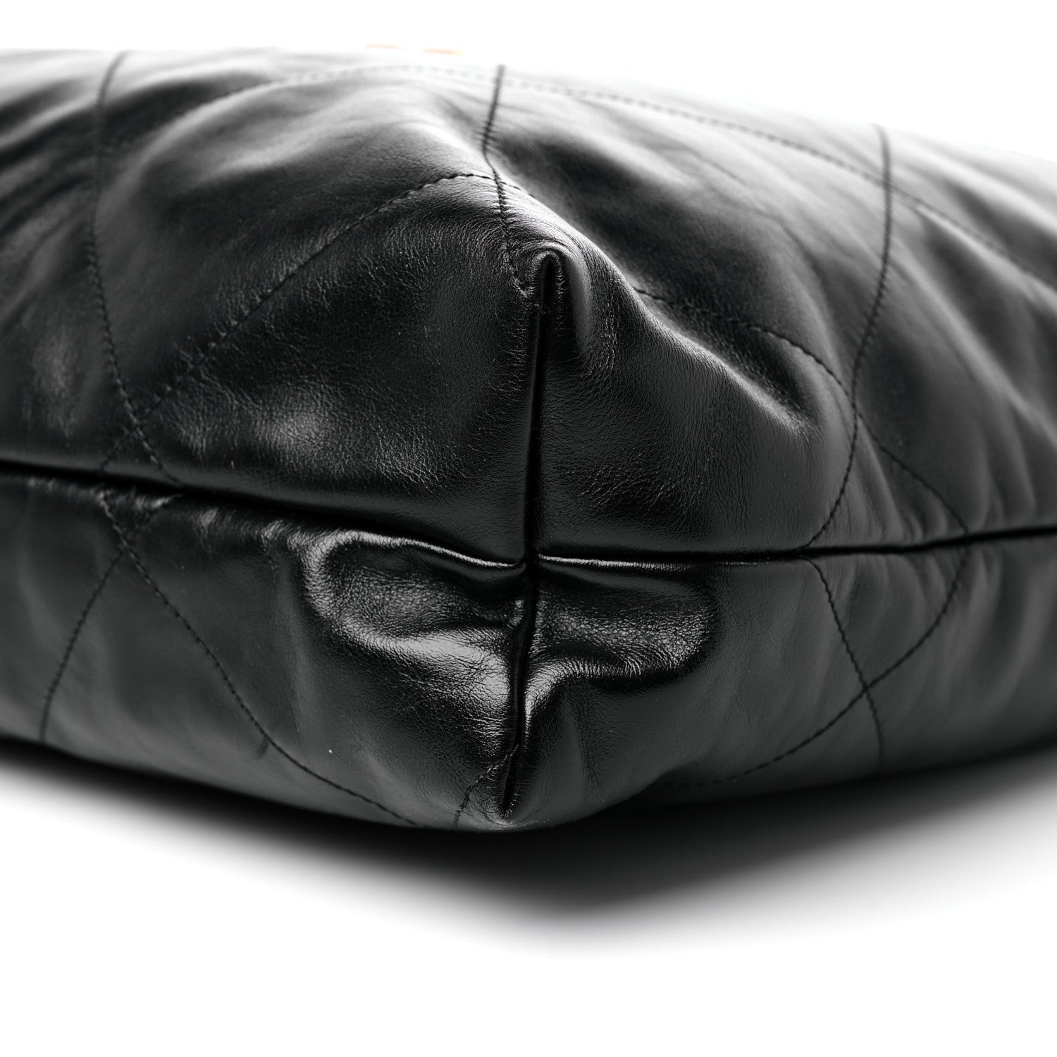 Chanel Shiny Calfskin Quilted Large Chanel 22 Black 10 of 11