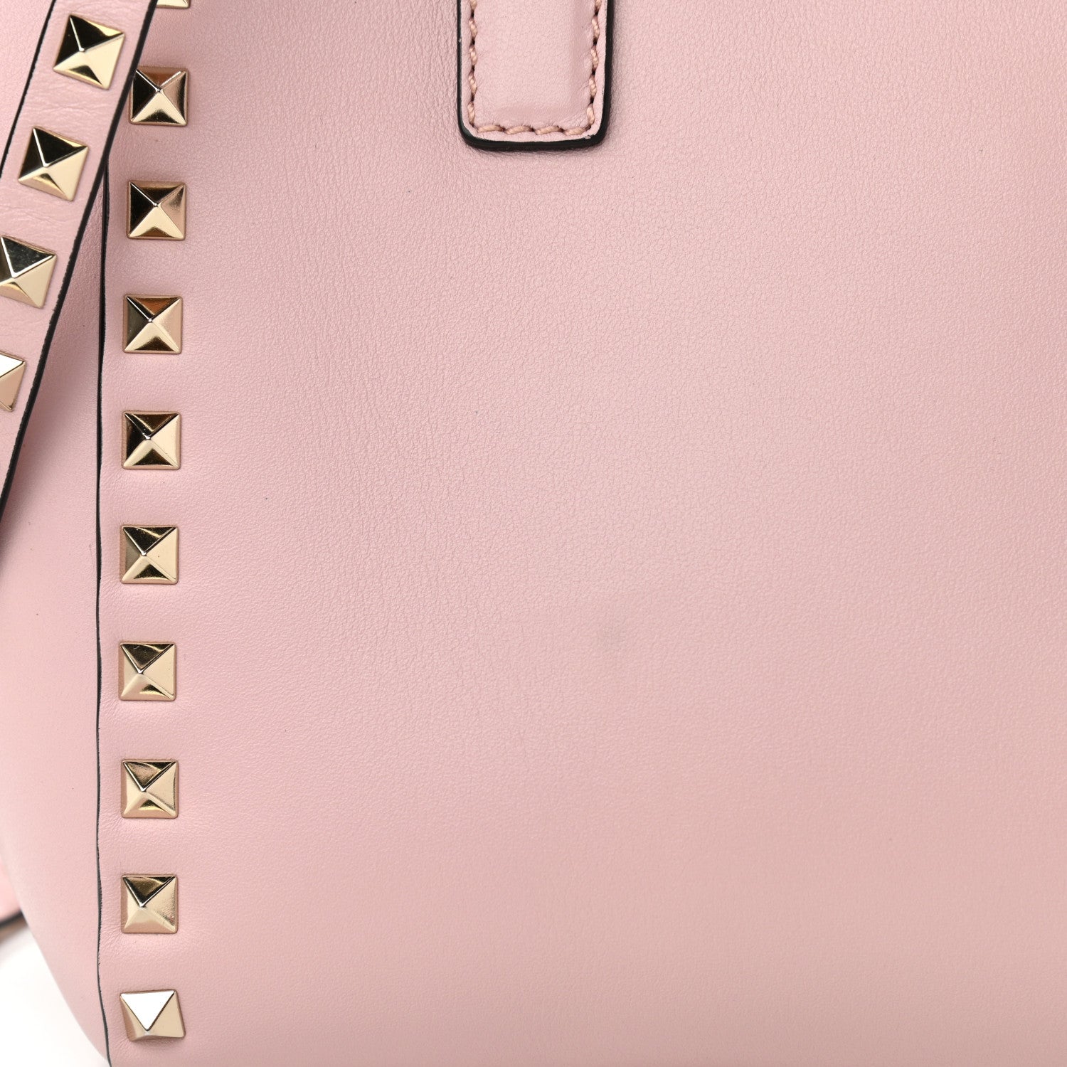 Valentino Garavani Vitello Small Rockstud Double Handle Tote Water Rose 9 of 9