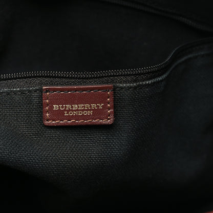 Burberry Haymarket Check Studded Tote Chocolate 6 of 11
