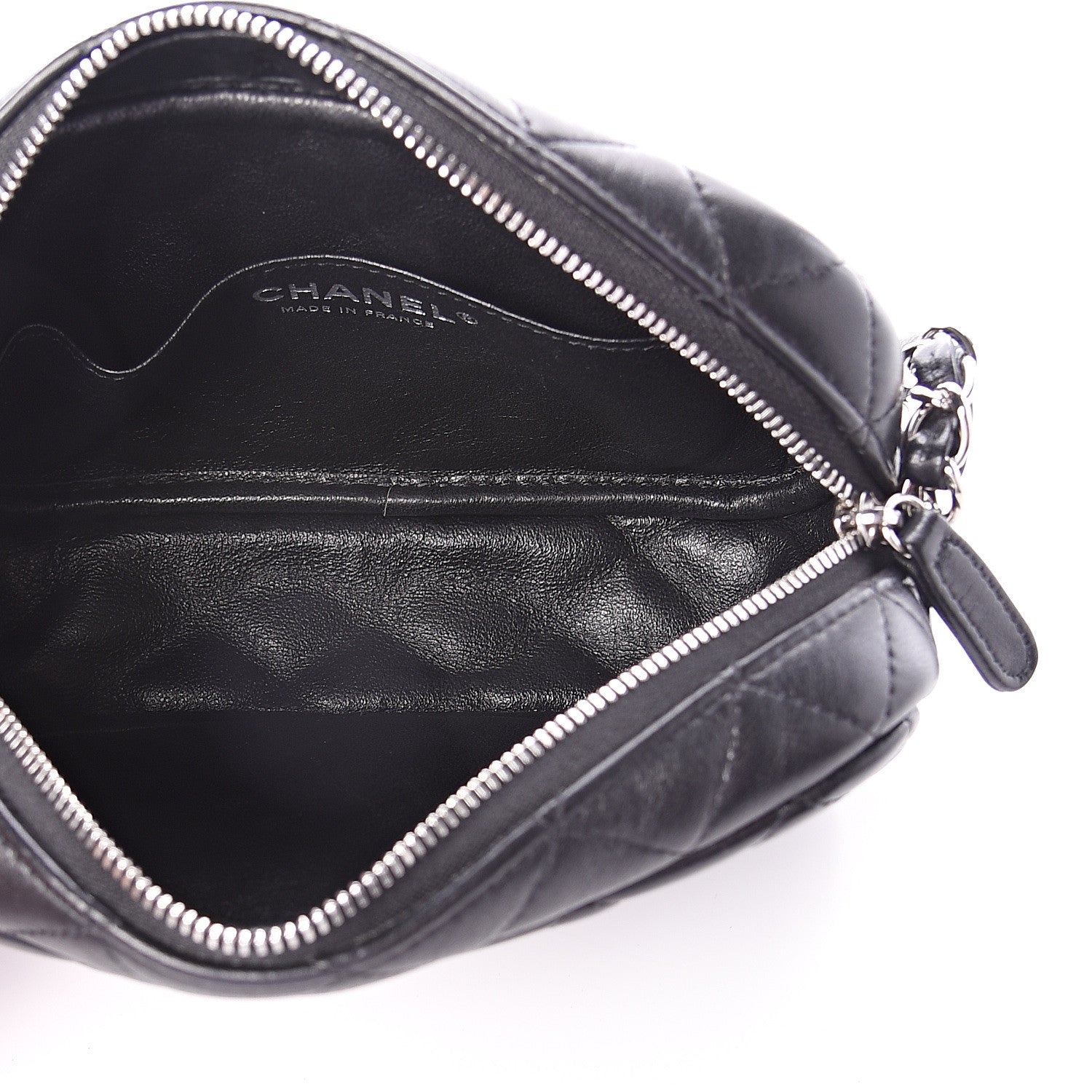 Chanel Lambskin Quilted Small Timeless Camera Case Black 4 of 7