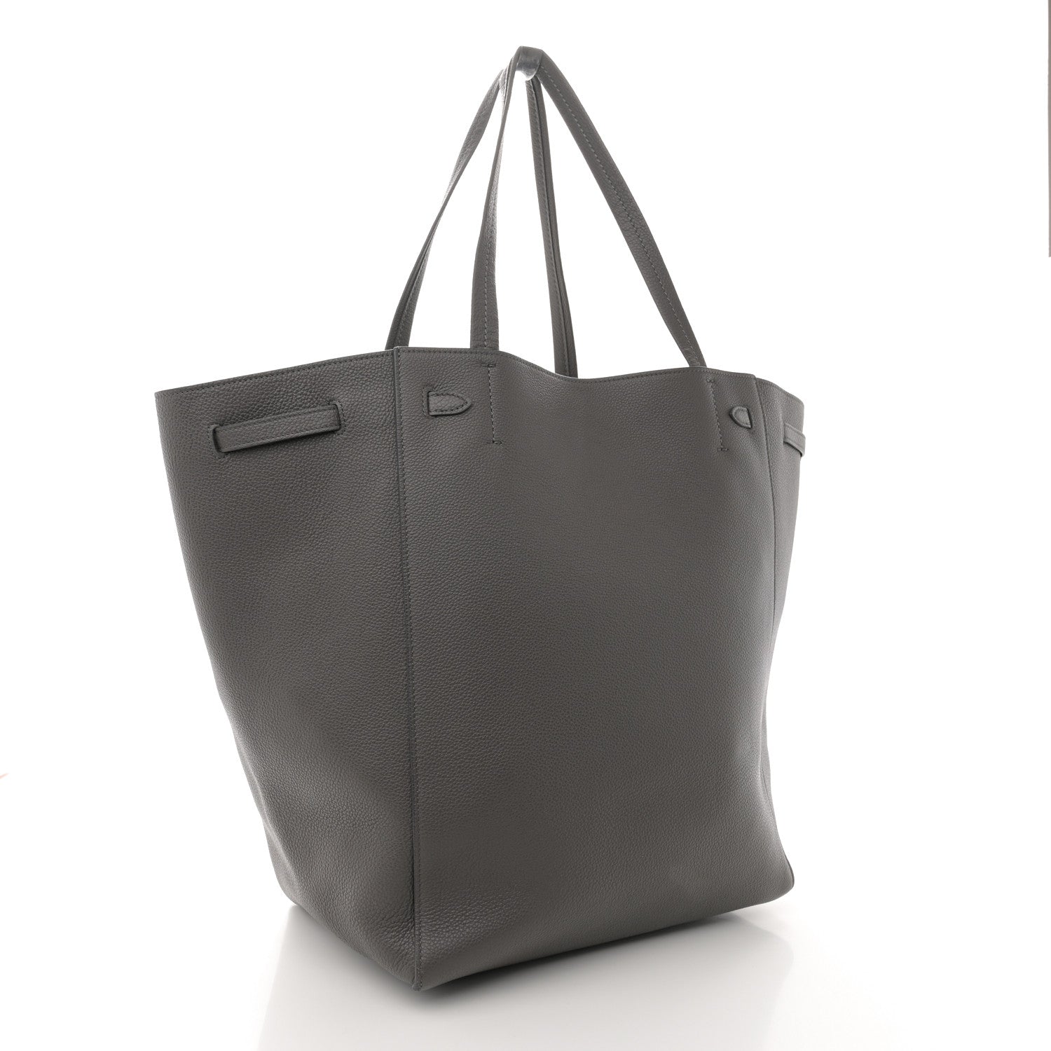 Celine Soft Grained Calfskin Medium Belt Cabas Phantom Grey 3 of 11