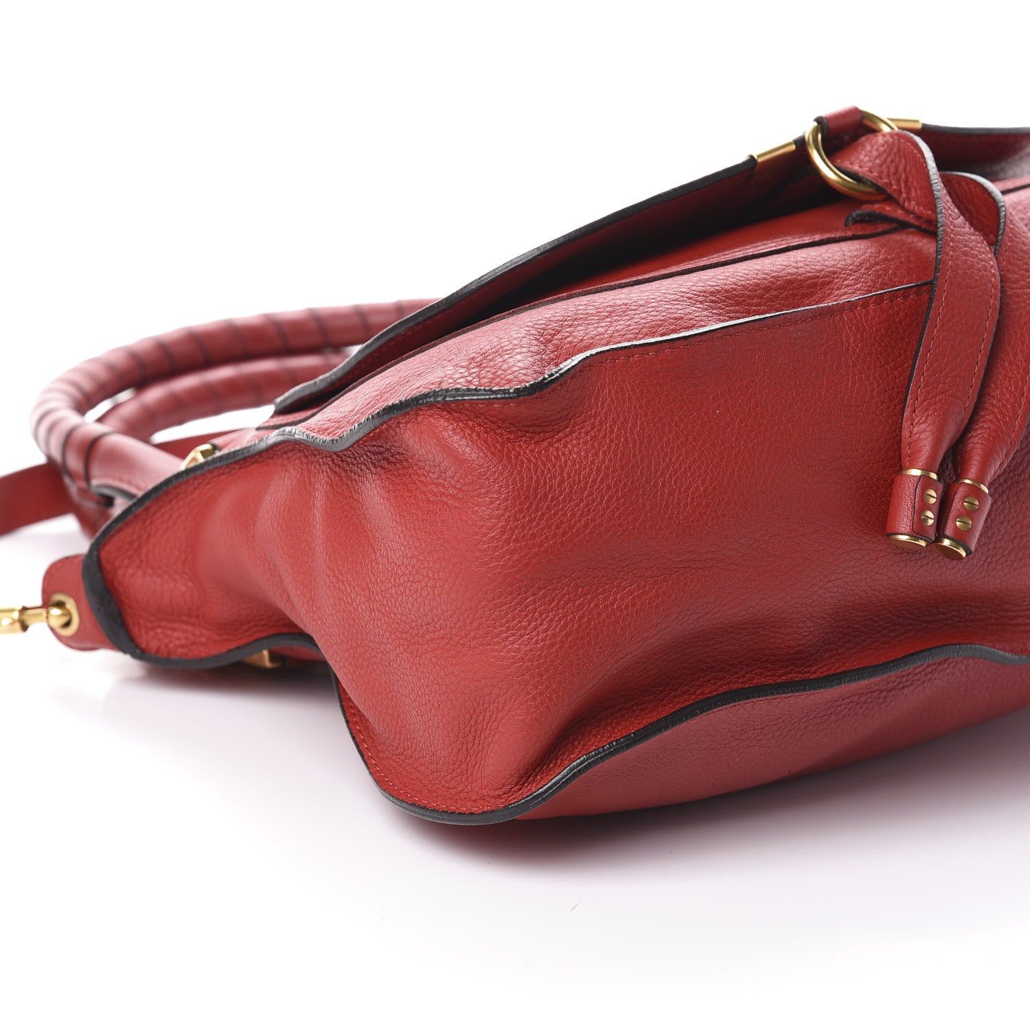 Chloe Calfskin Medium Marcie Satchel Red 8 of 9