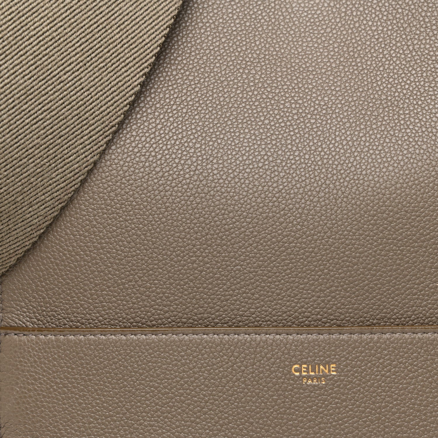 Celine Soft Grained Calfskin Sangle Bucket Bag Taupe 7 of 10