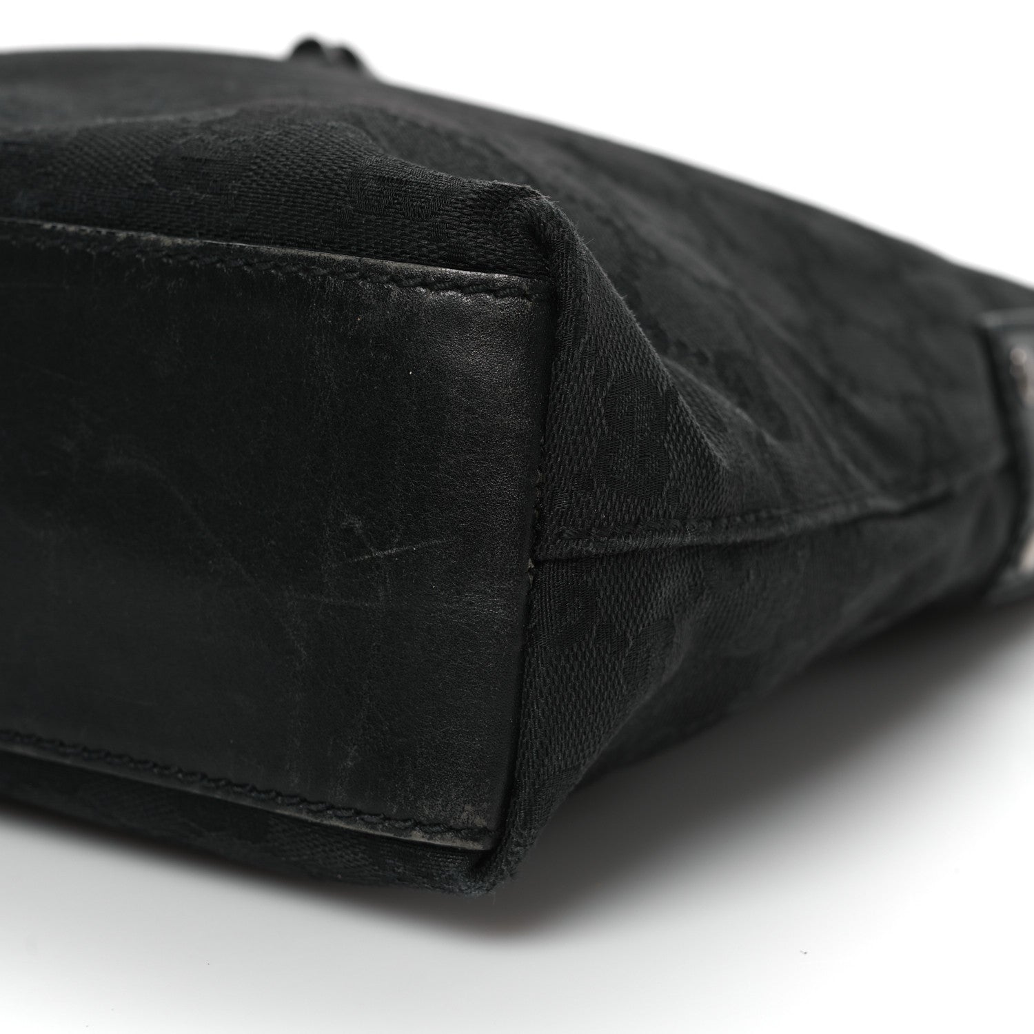 Gucci Monogram Piston Shoulder Bag Black 10 of 15
