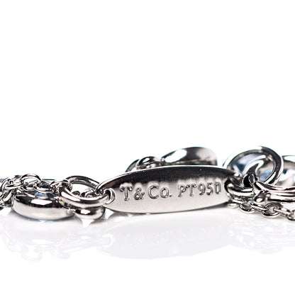 Tiffany Platinum Aquamarine Elsa Peretti Color By The Yard 5 Station Bracelet 4 of 6
