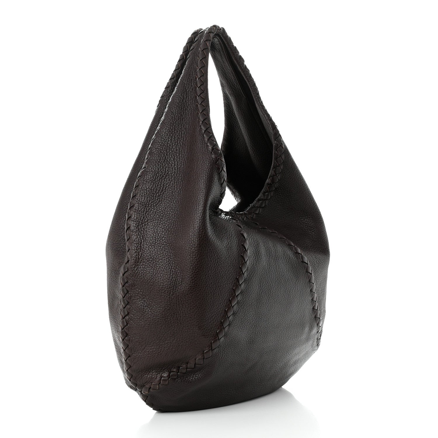 Bottega Veneta Cervo Deerskin Large Hobo Ebano 3 of 10