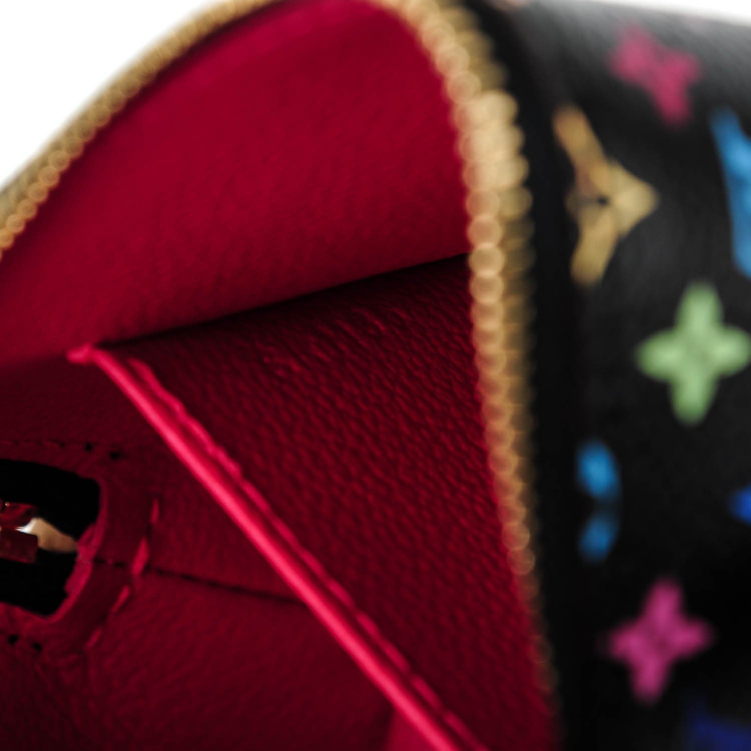 Louis Vuitton Monogram Multicolor Cosmetic Pouch Black Grenade 7 of 7