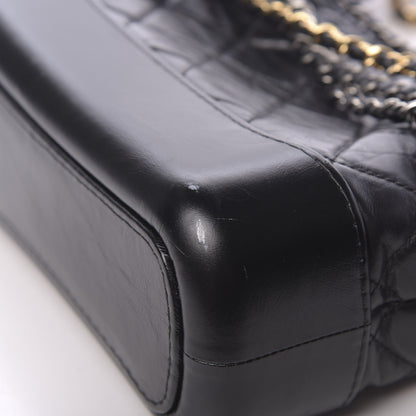 Chanel Aged Calfskin Quilted Small Gabrielle Hobo Black 12 of 12