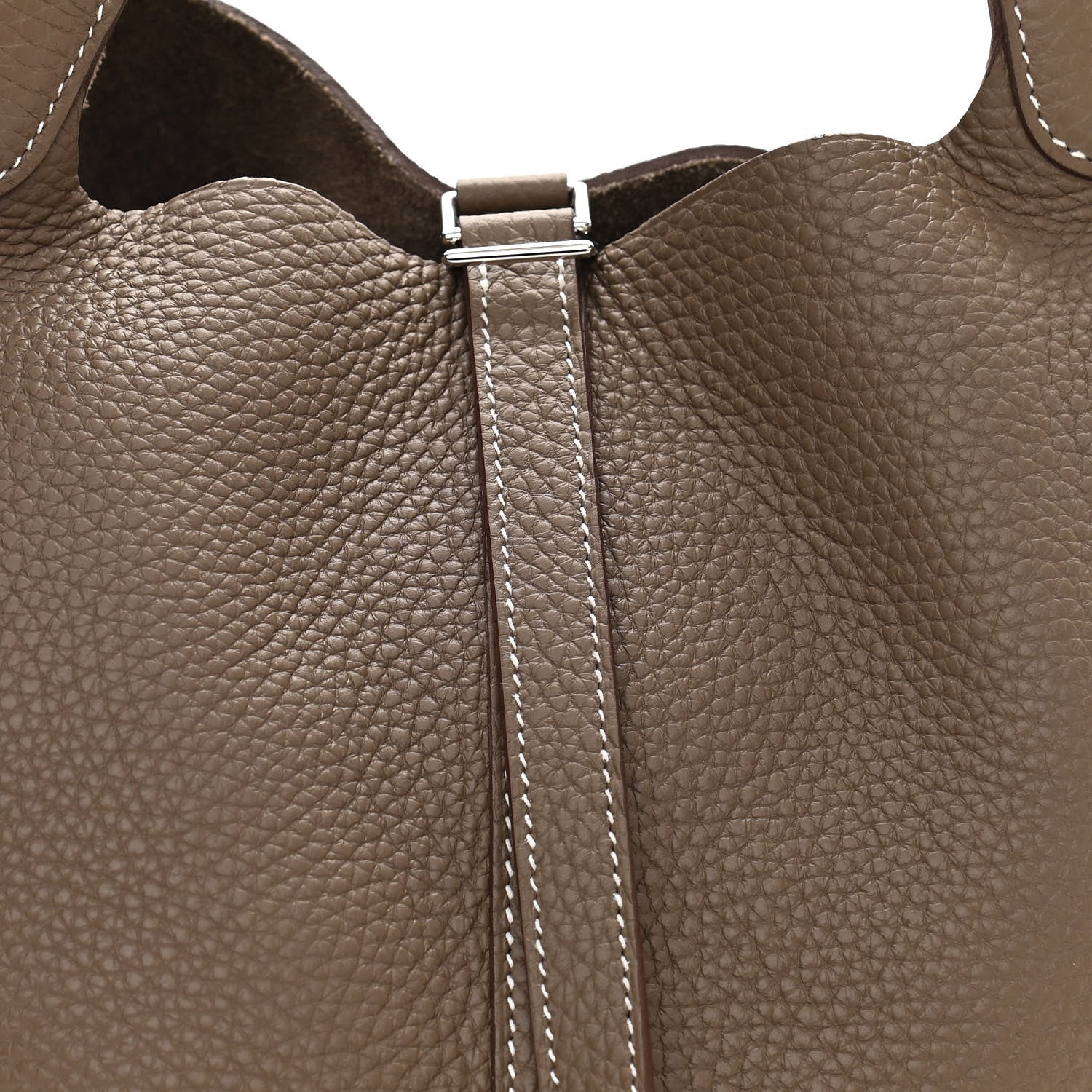 Hermes Taurillon Clemence Picotin Lock 22 MM Etoupe 7 of 10