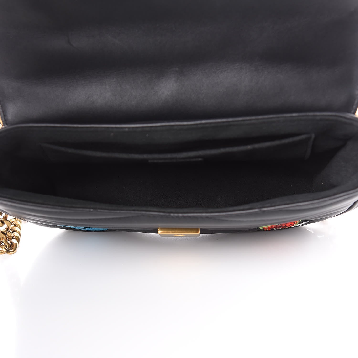 Louis Vuitton Calfskin Embroidered New Wave Chain MM Black 5 of 11