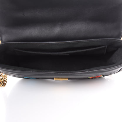 Louis Vuitton Calfskin Embroidered New Wave Chain MM Black 5 of 11