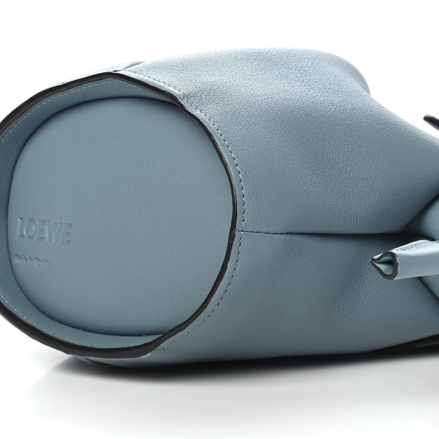 Calfskin Mini Elephant Crossbody Bag Stone Blue