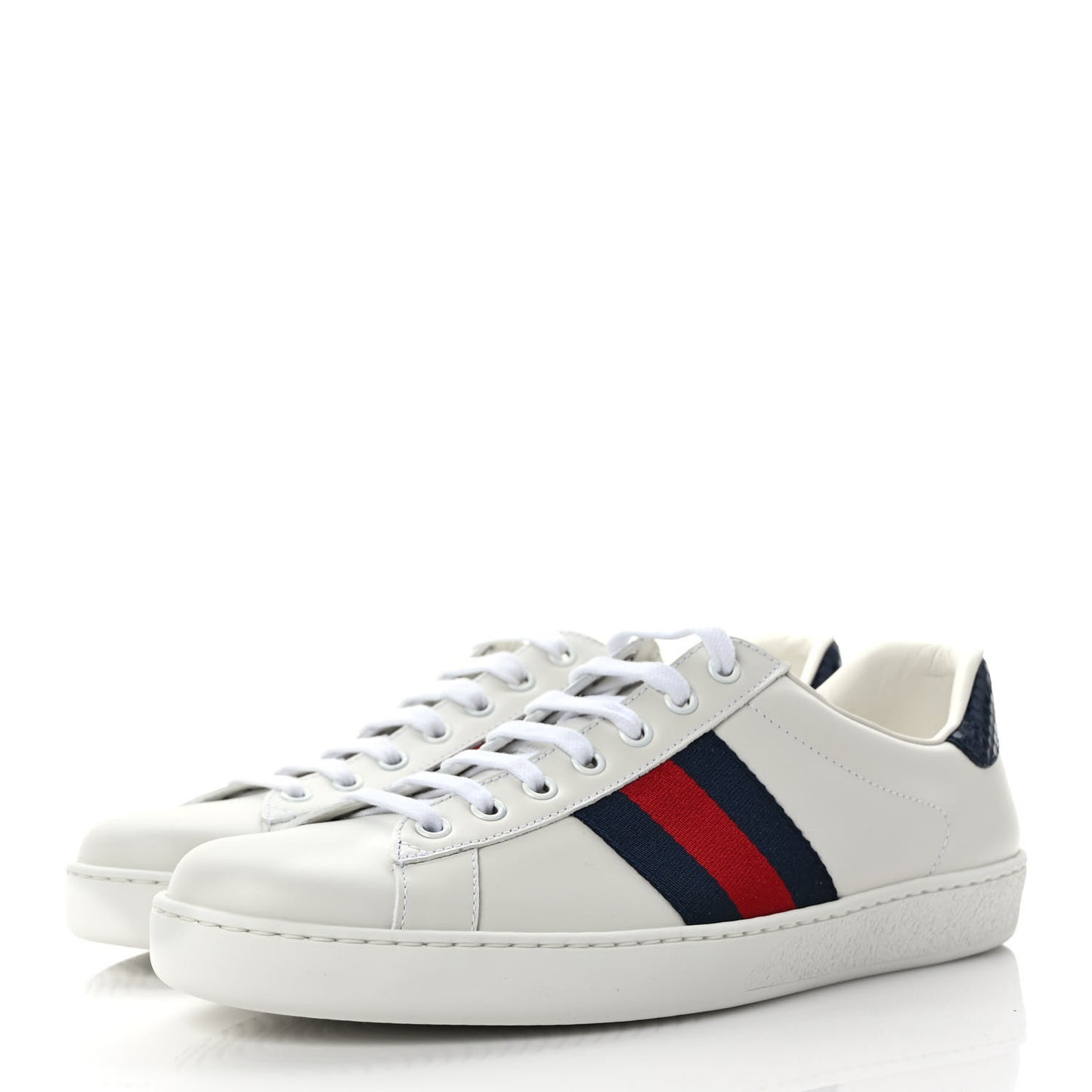 Miro Soft Calfskin Ayers Web Mens Ace Sneakers 8.5 White Blue