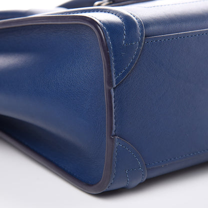 Celine Smooth Calfskin Nano Luggage Lazuli 11 of 12