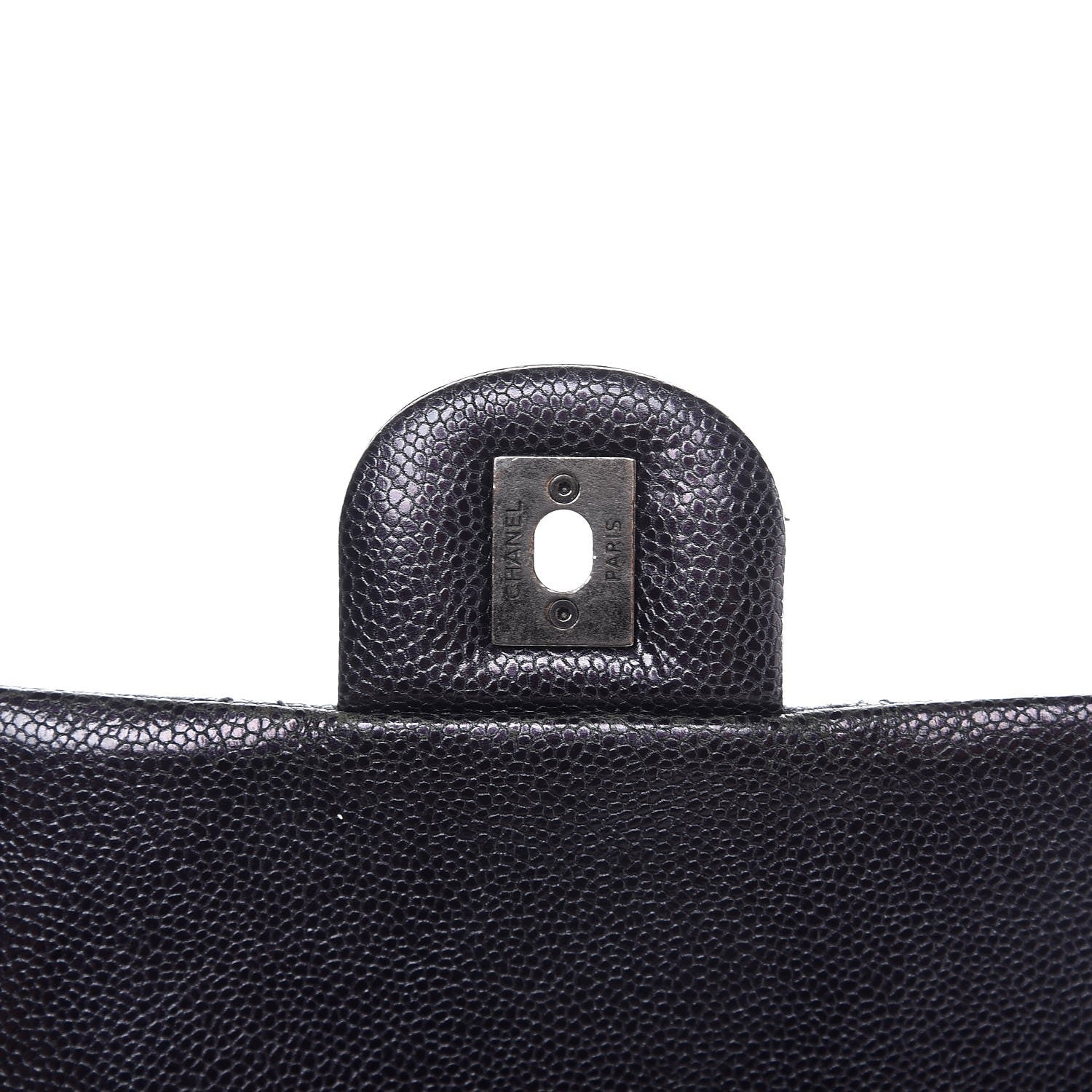 Chanel Iridescent Caviar Quilted Large Chic Flap Purple 6 of 10
