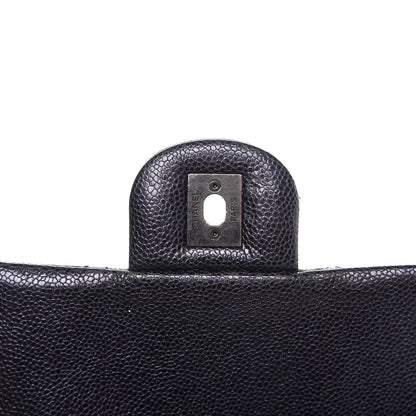 Chanel Iridescent Caviar Quilted Large Chic Flap Purple 6 of 10