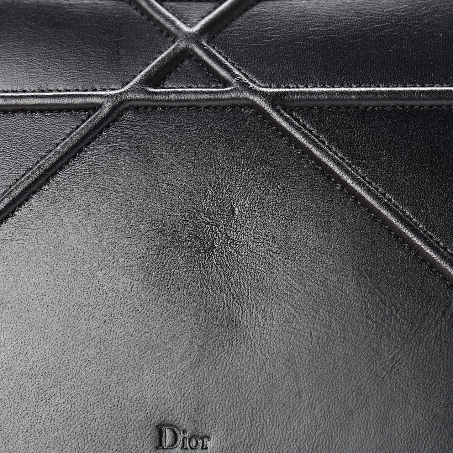 Lambskin Medium Diorama Flap Bag Black