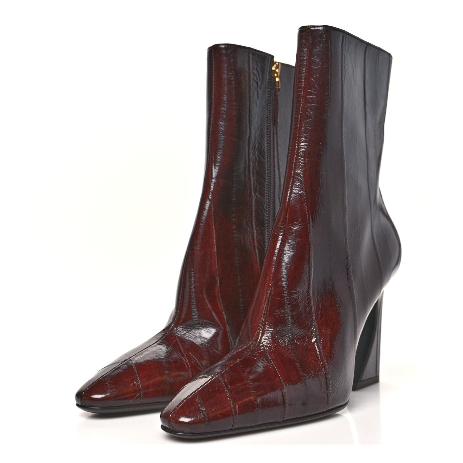 Fendi Hagfish Arco Ankle Boots 37.5 Brown 4 of 9