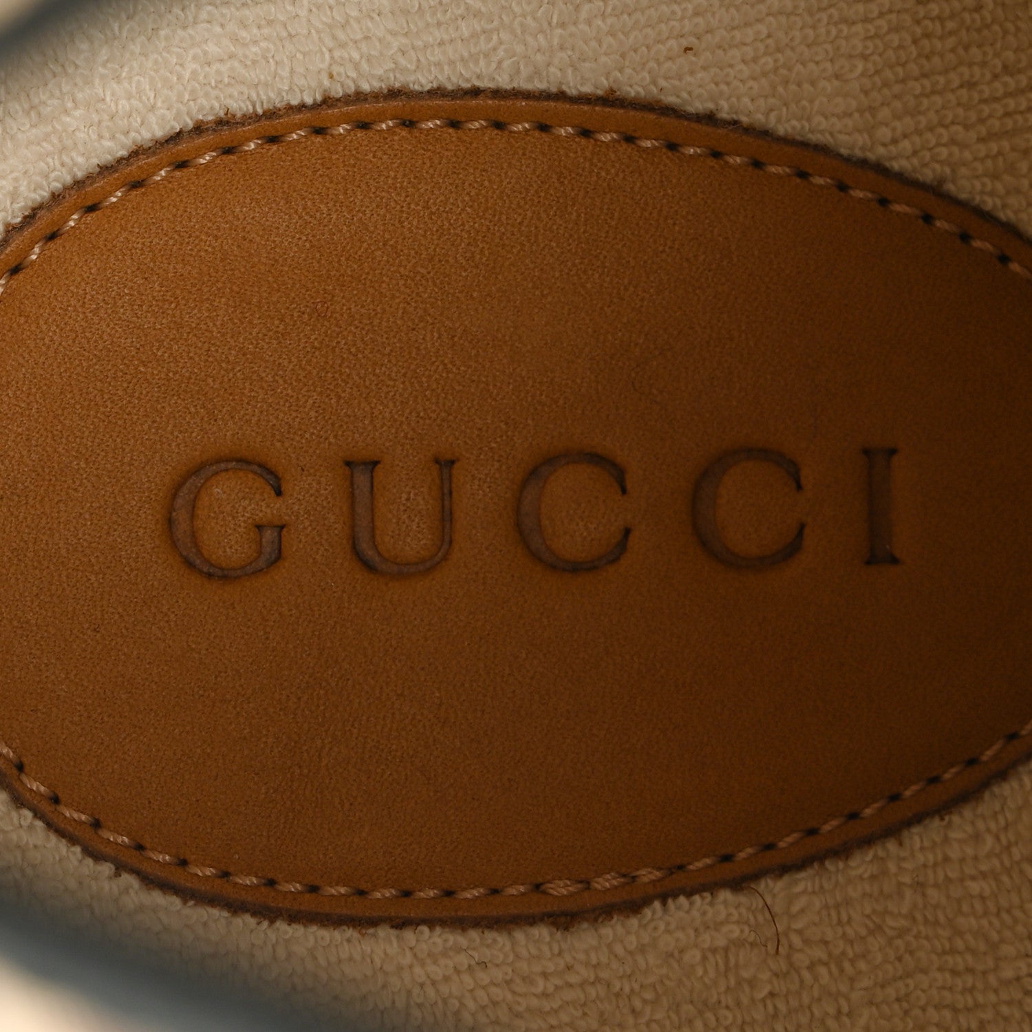 Gucci Monogram Jumbo GG New Lace Papin Mens Tortuga High Top Sneakers 11.5 Camel Ebony Black 7 of 10