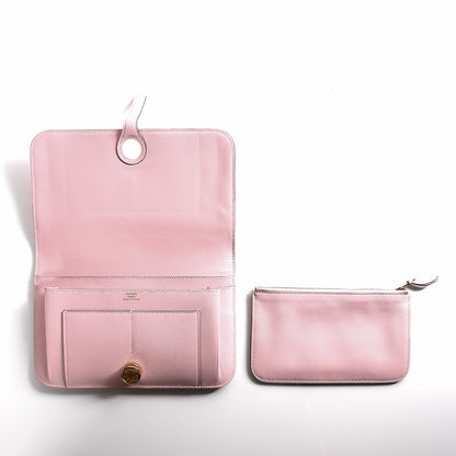 Hermes Swift Dogon Duo Wallet Rose Sakura 7 of 12