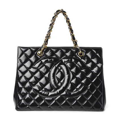 Chanel Glazed Calfskin Quilted Tote Black 1 of 19