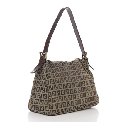 Fendi Zucchino Vitello Mama Baguette Mogano Panna Bruciato 3 of 9