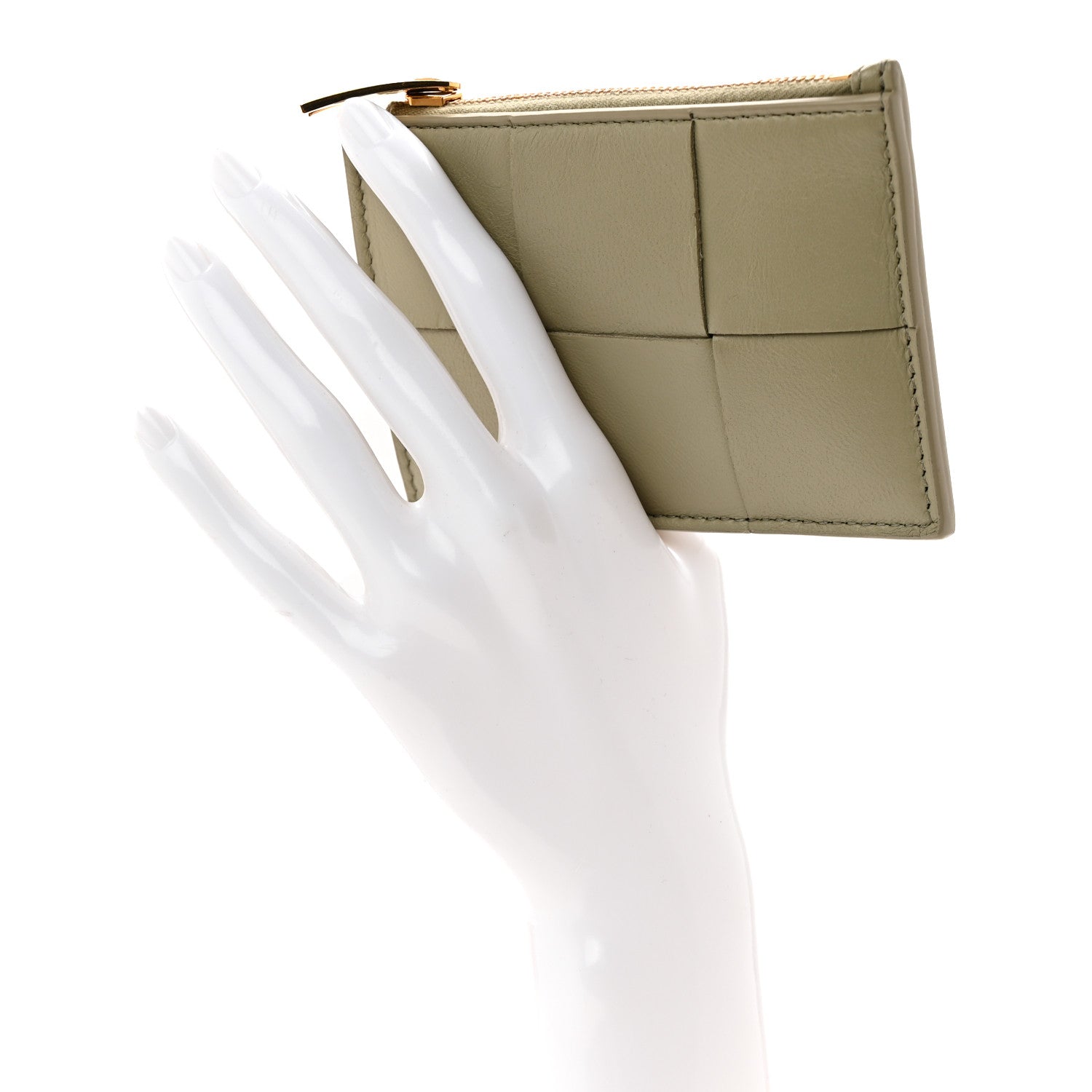 Bottega Veneta Nappa Maxi Intrecciato Cassette Zipped Card Case