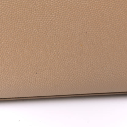 Saint Laurent Grain De Poudre Small Monogram Kate Satchel Dark Beige 10 of 12