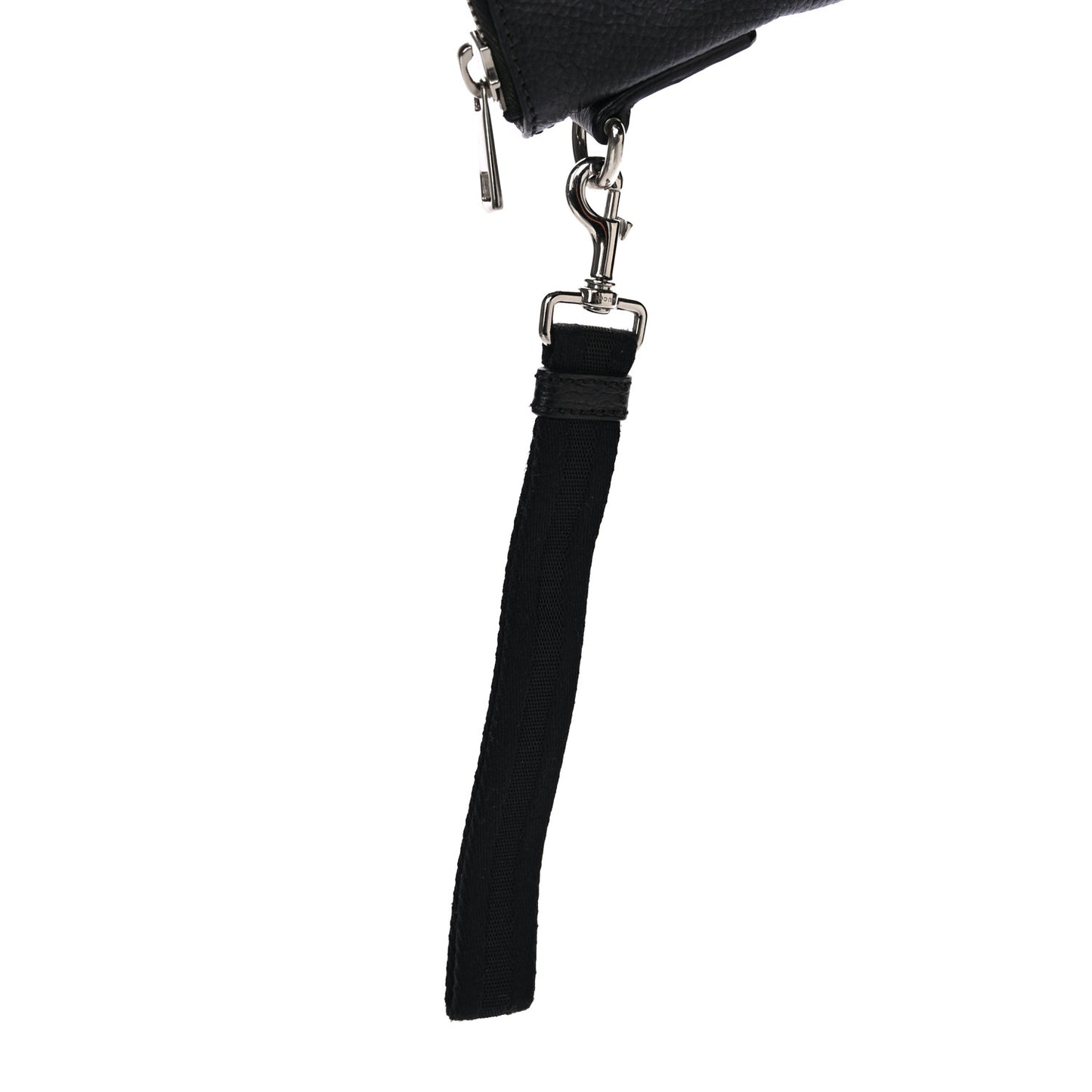 Pebbled Calfskin Clutch Black