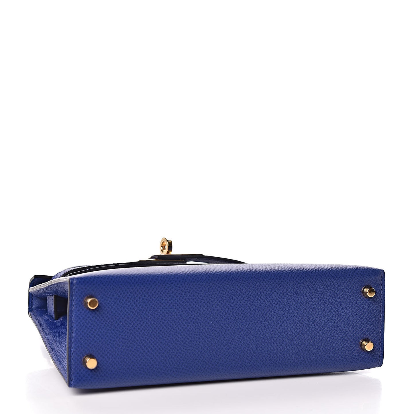 Epsom Mini Kelly Sellier 20 Bleu Electrique