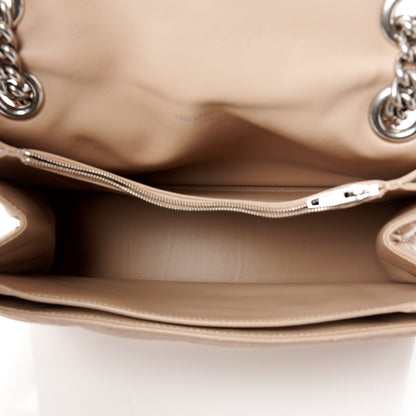 Balenciaga Crushed Calfskin Quilted Medium Crush Chain Bag Nude 5 of 10