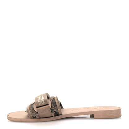 Christian Dior Nylon Camouflage Dio(r)evolution Slide Sandals 39 Nude 1 of 10