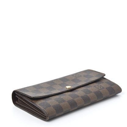 Louis Vuitton Damier Ebene Sarah Wallet 3 of 9