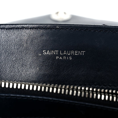 Saint Laurent Calfskin Y Quilted Monogram Medium Loulou Chain Satchel Medium Blue 6 of 11