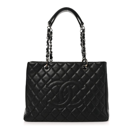 Chanel Caviar Quilted Grand Shopping Tote GST Black 1 of 10